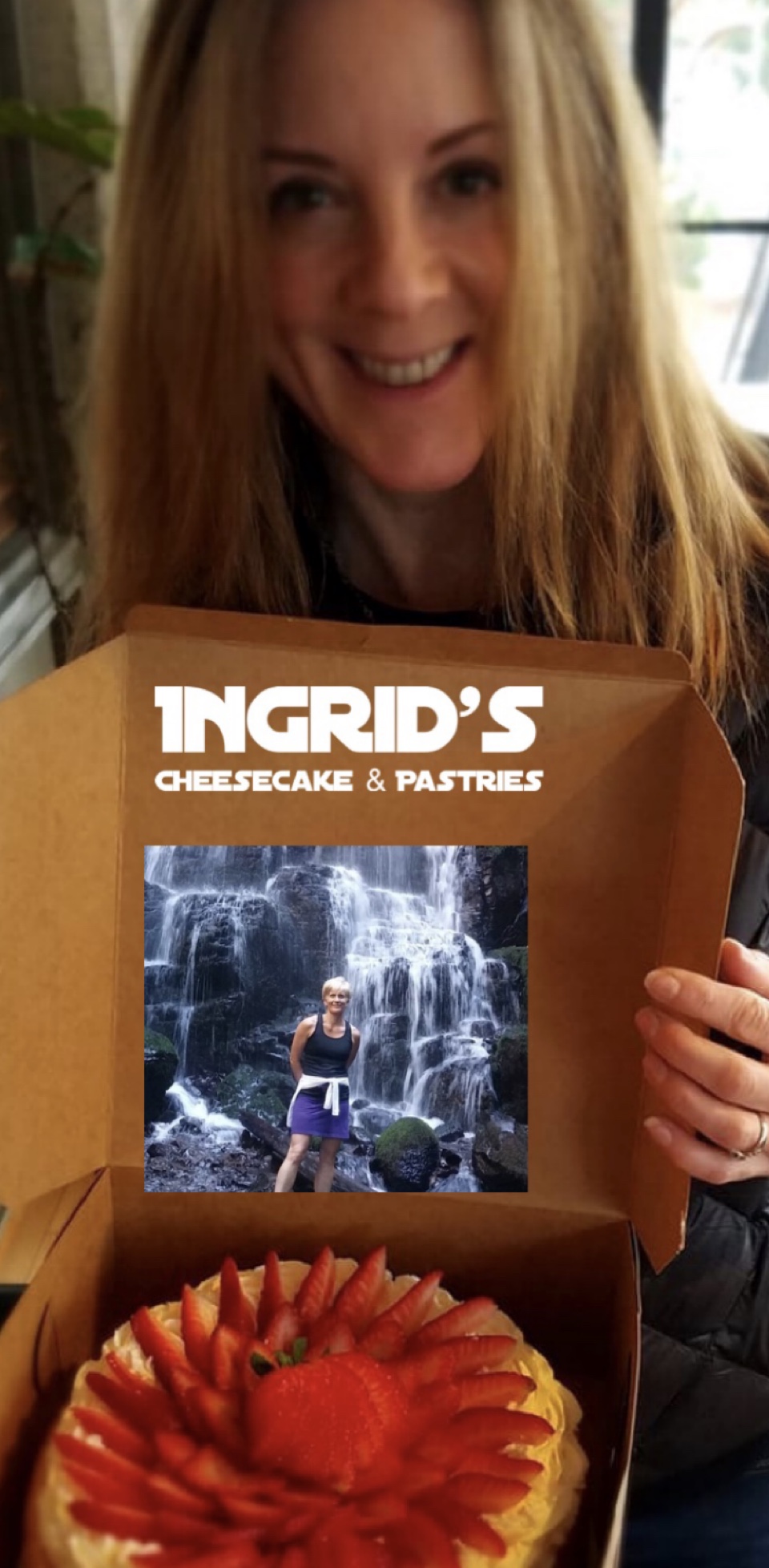Ingrid’s Cheesecake and Pastries! Gotta love it!