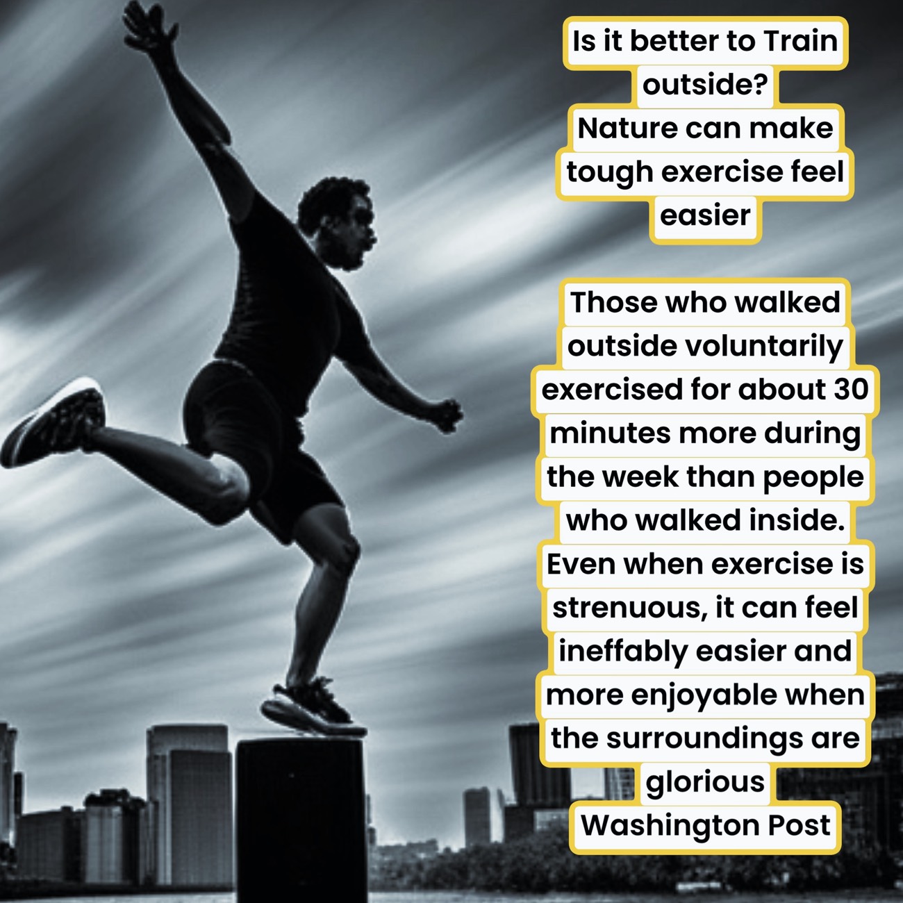 Is it better to “The” Trainer/Inside Out Fitness outside?