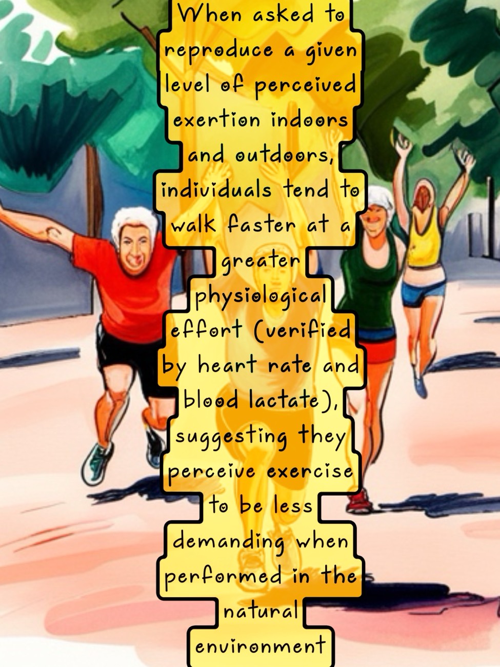 Outdoors training…