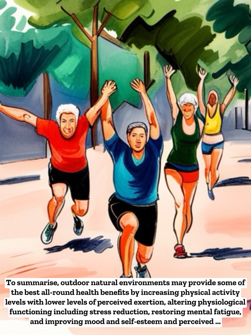 Training in the great outdoors has some positive benefits!