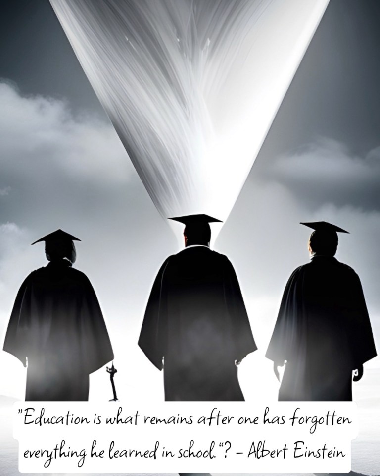 “Education is what remains after one has forgotten everything he learned in school.”? – Albert Einstein #education #alberteinstein