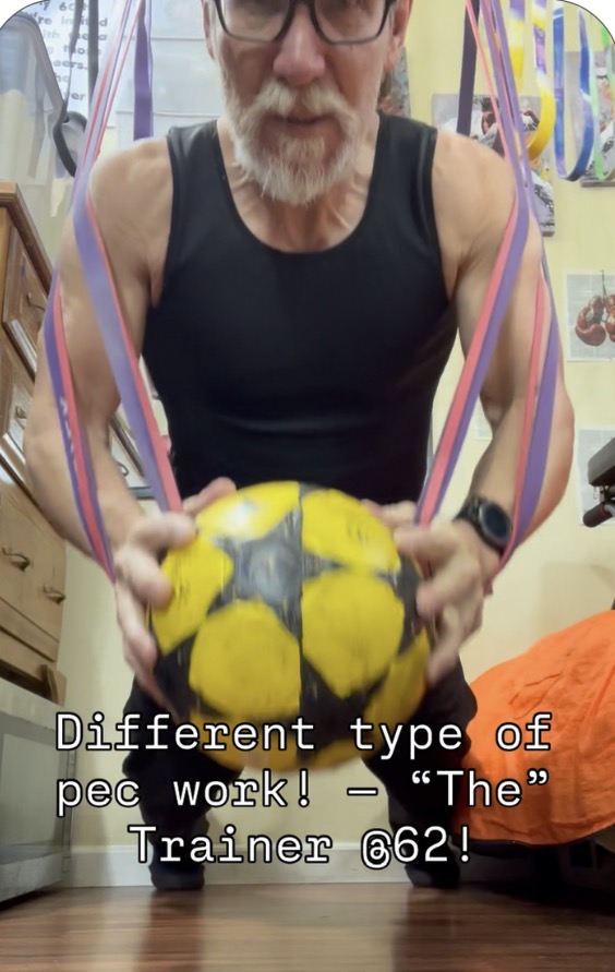 Different style of pec work! — “The” Trainer @62!