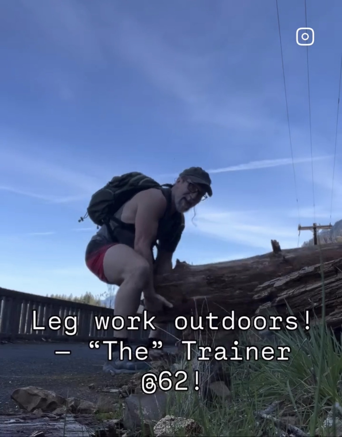 Leg work outdoors! — “The” Trainer @62! #functionaltrainingoutdoor #outside_project #outdoor