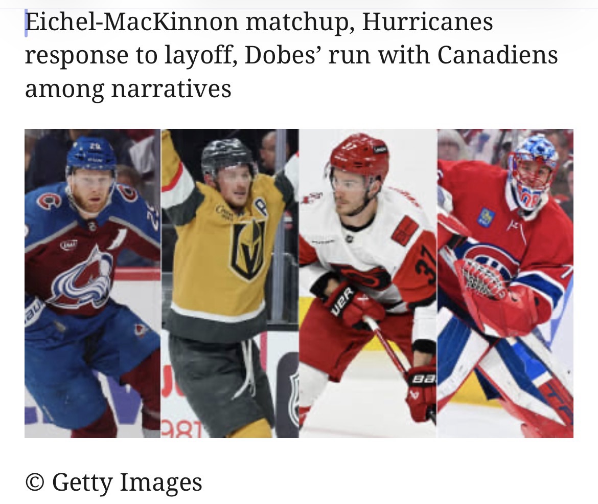 Top 10 storylines ahead of NHL conference finals
