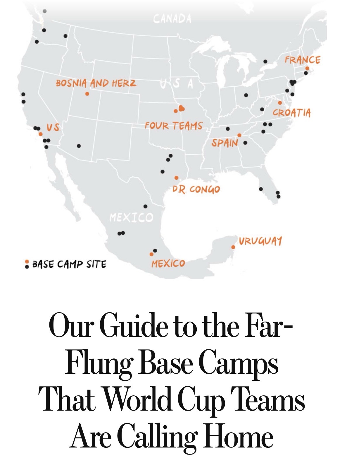Our Guide to the Far-Flung Base Camps That World Cup Teams Are Calling Home