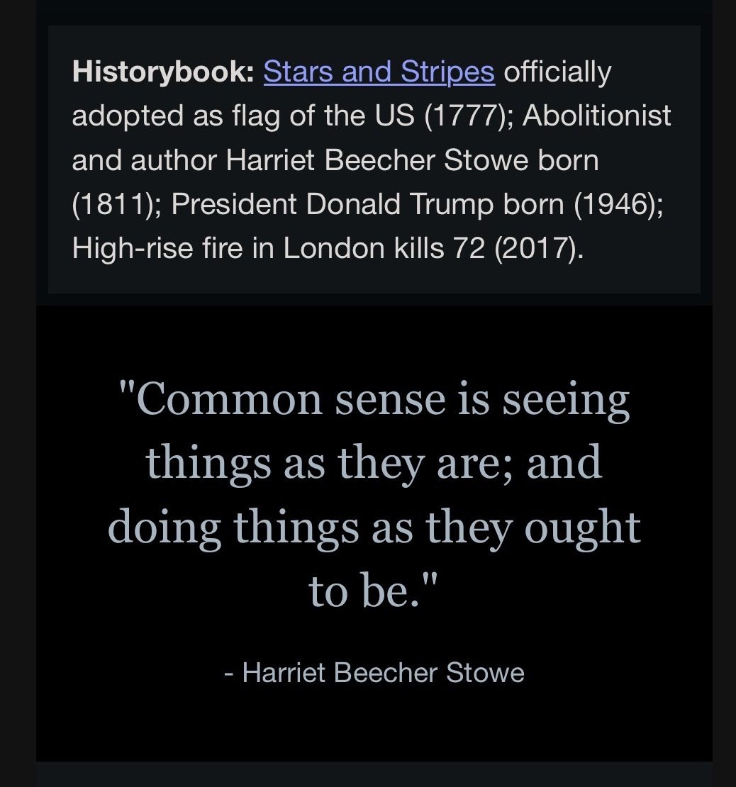 “Common sense is seeing things as they are; and doing things as they ought to be.”