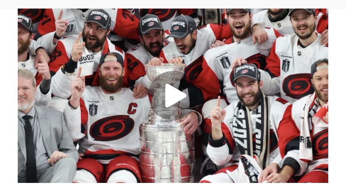 Hurricanes win Stanley Cup! Carolina beats Golden Knights to end 20-year drought