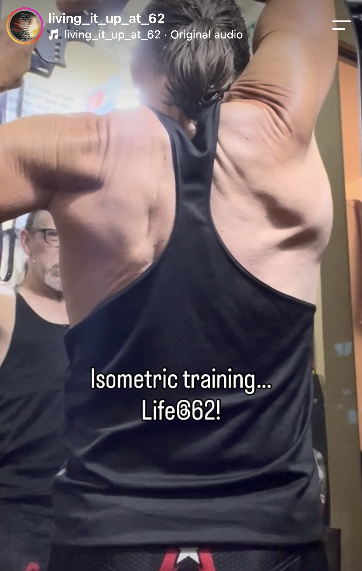 Isometric training…Life@62! #isometrics #functionaltraining #smallspacesolutions #traininginsmallspaces