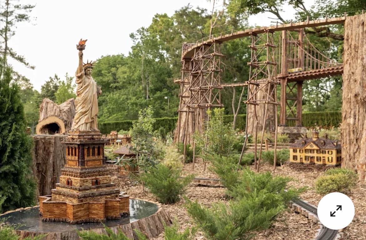 Artist Recreates America’s Most Iconic Landmarks in Miniature Using Acorns, Leaves and Tree Bark (Exclusive)