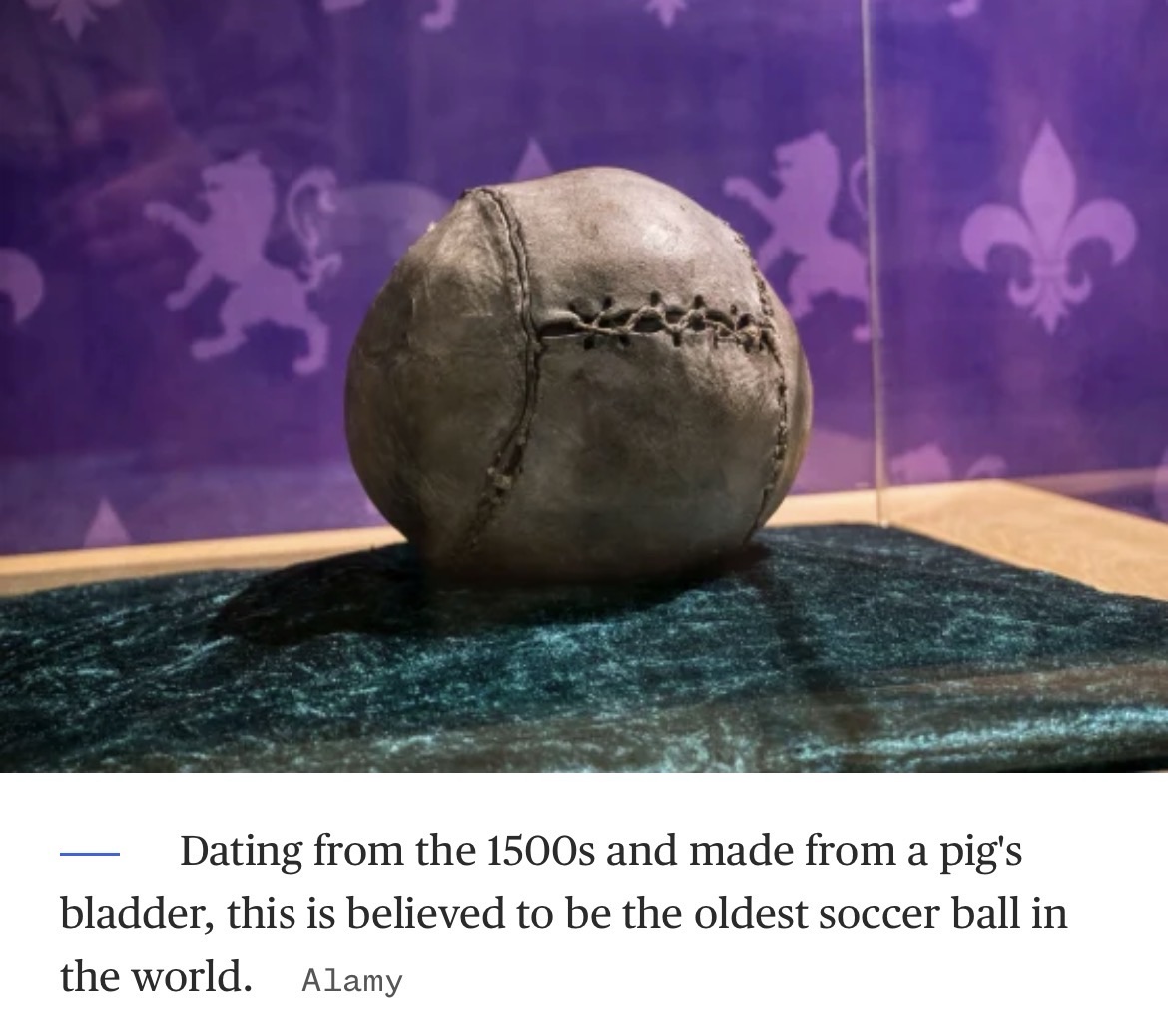 World’s oldest football travels from Scotland to Miami for the World Cup