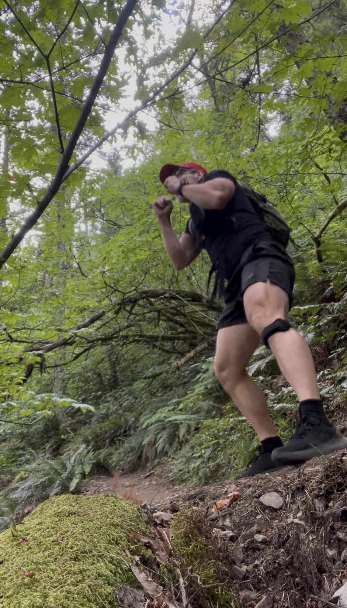 Someone asked me why I hit trees? Because i didn’t feel like dragging a punching bag along as i run the mountains! Life@62! #outdoorstrainingspecialist #functionaltrainingoutside #havingfun #outdoorsisfree