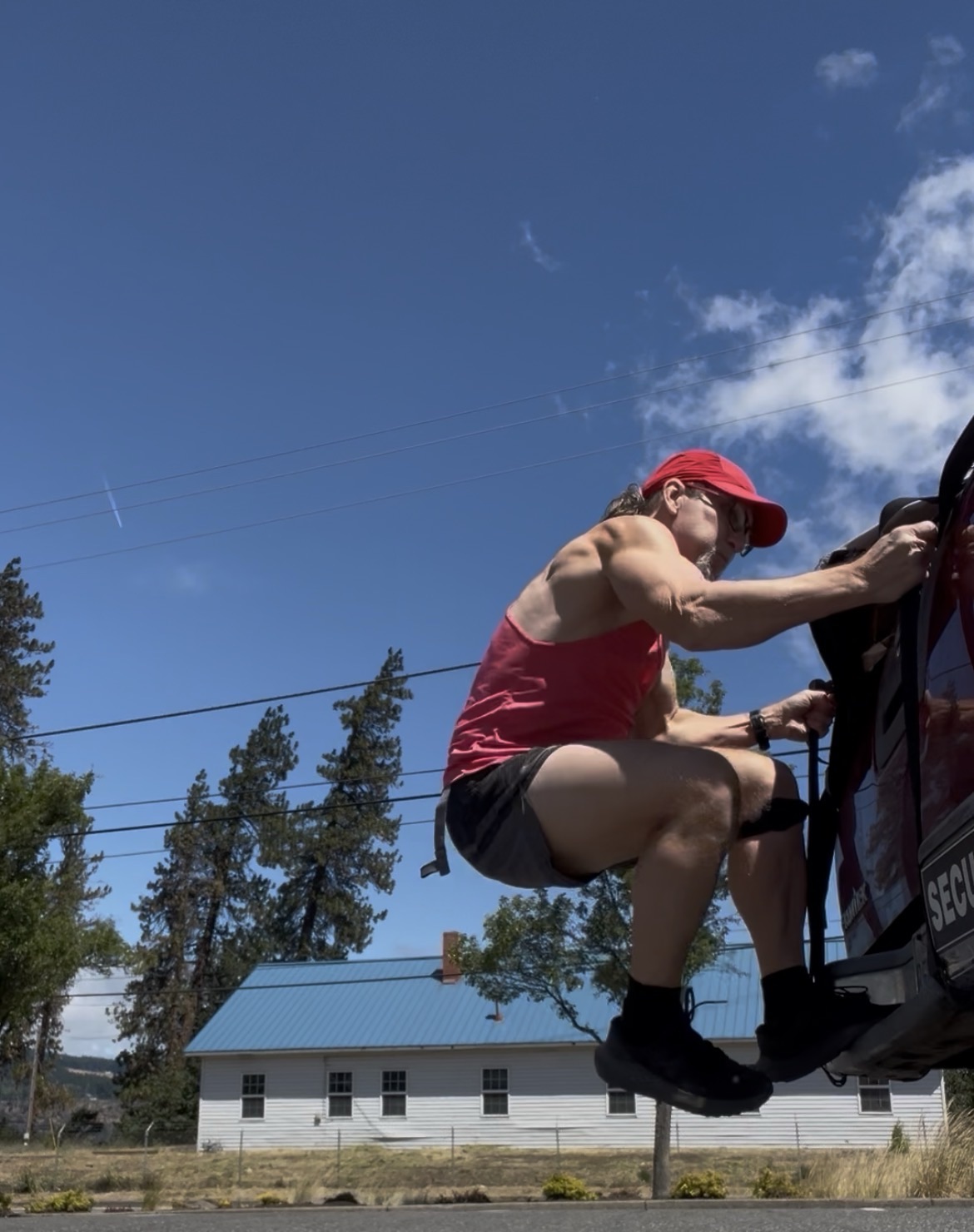 Back of the truck training! Life@62! #trucktraining #functionaltrainingoutside #outdoorstrainingspecialist #outsidetraining